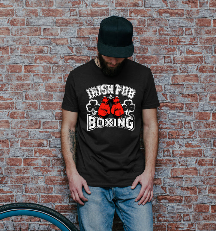Irish Pub Boxing T-Shirt | Boxen Irland Kleeblatt Pub Fighter