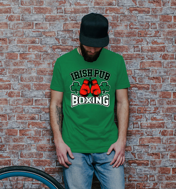 Irish Pub Boxing T-Shirt | Boxen Irland Kleeblatt Pub Fighter