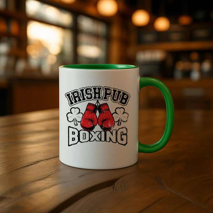 Irish Pub Boxing Tasse | Kaffeebecher Irish Boxing Kaffeetasse Irland Geschenk