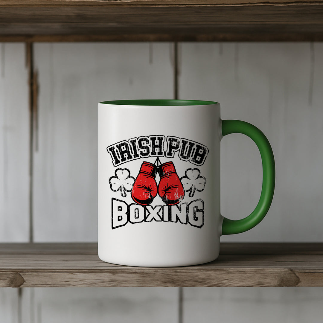 Irish Pub Boxing Tasse | Kaffeebecher Irish Boxing Kaffeetasse Irland Geschenk