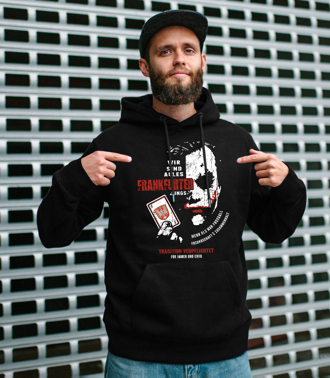 Joker Frankfurt Kapuzenpullover | Hessen Frankfurter Jungs FFM Mainhattan Hoodie