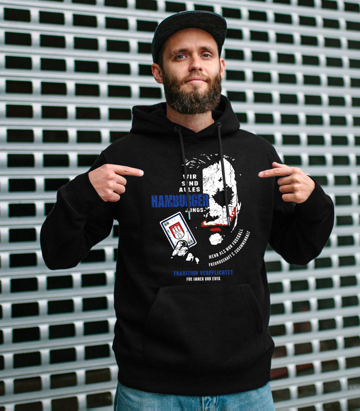 Joker Hamburg Kapuzenpullover | Hansestadt Hamburger Jungs Moin Hoodie