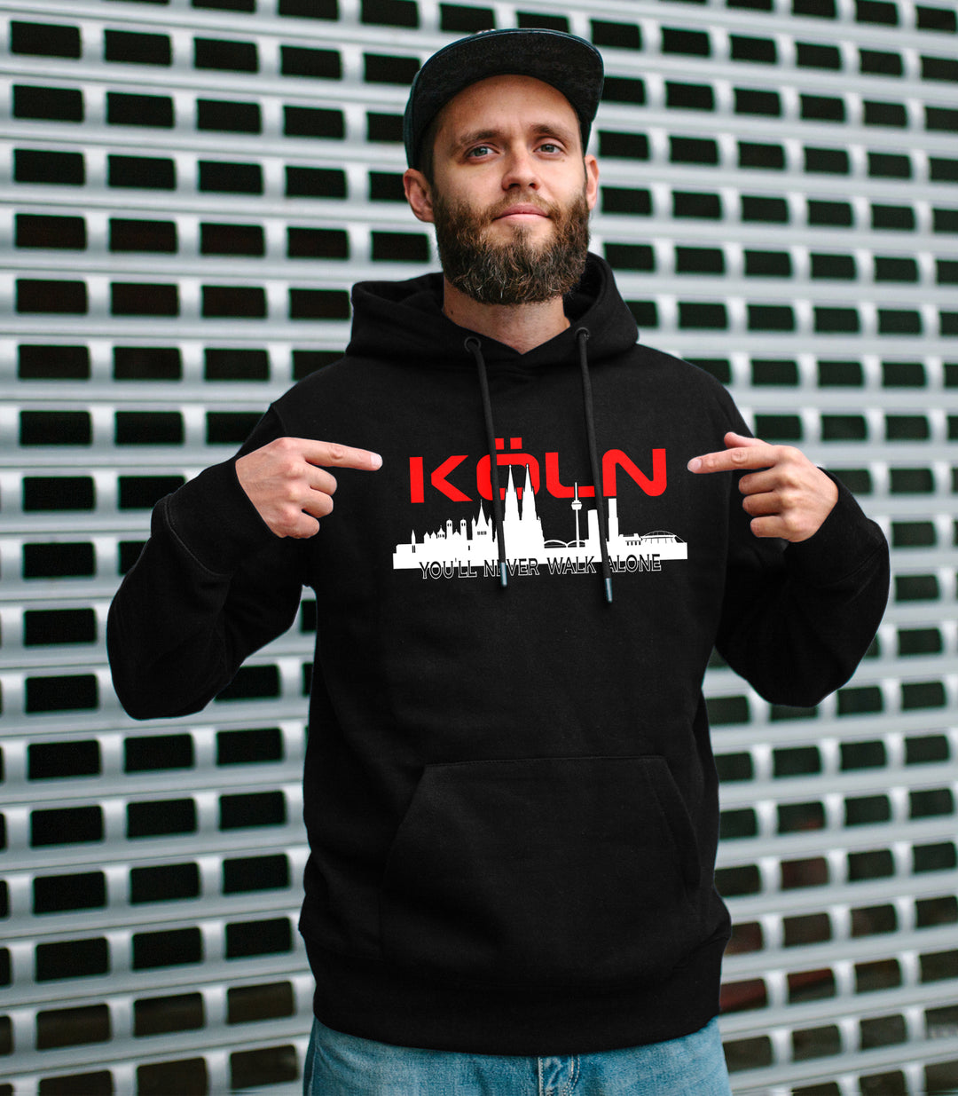 Köln Skyline Kapuzenpullover | Cologne Hoodie Stadt Pullover Nordrhein-Westfalen Geschenk