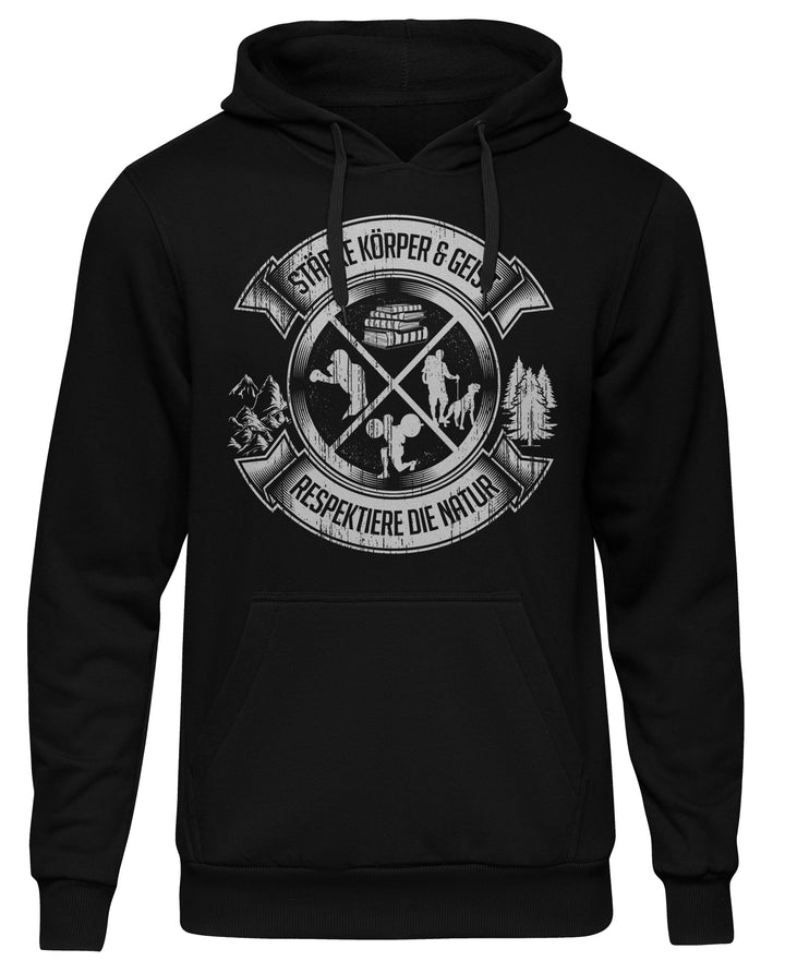Körper & Geist Kapuzenpullover | Sportlicher Hoodie für Fitness und Lifestyle