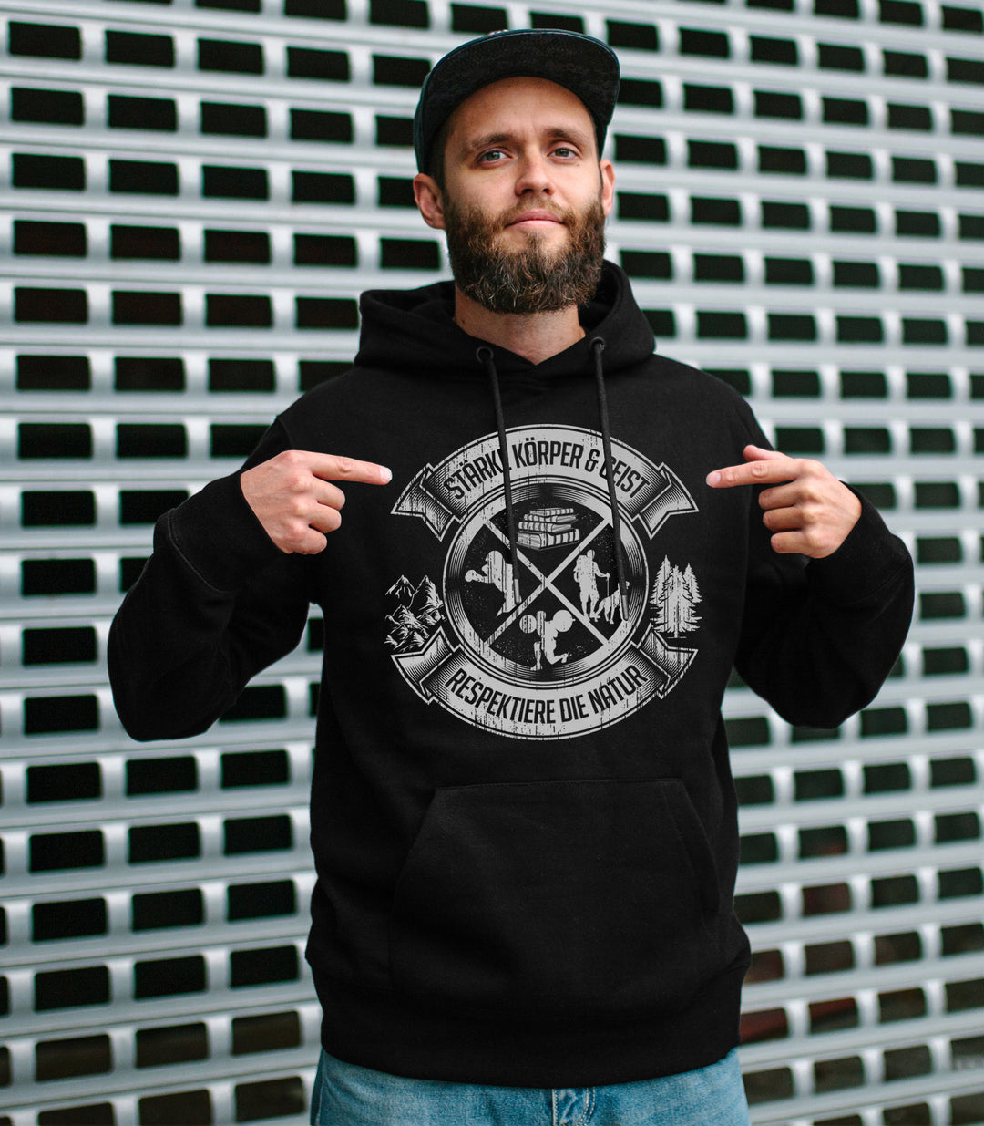 Körper & Geist Kapuzenpullover | Sportlicher Hoodie für Fitness und Lifestyle