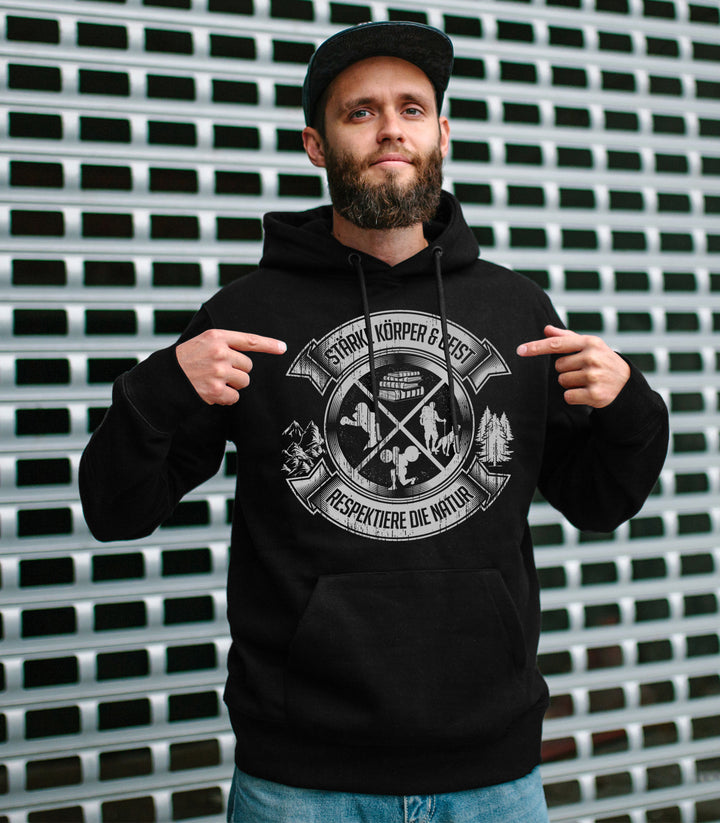 Körper & Geist Kapuzenpullover | Sportlicher Hoodie für Fitness und Lifestyle