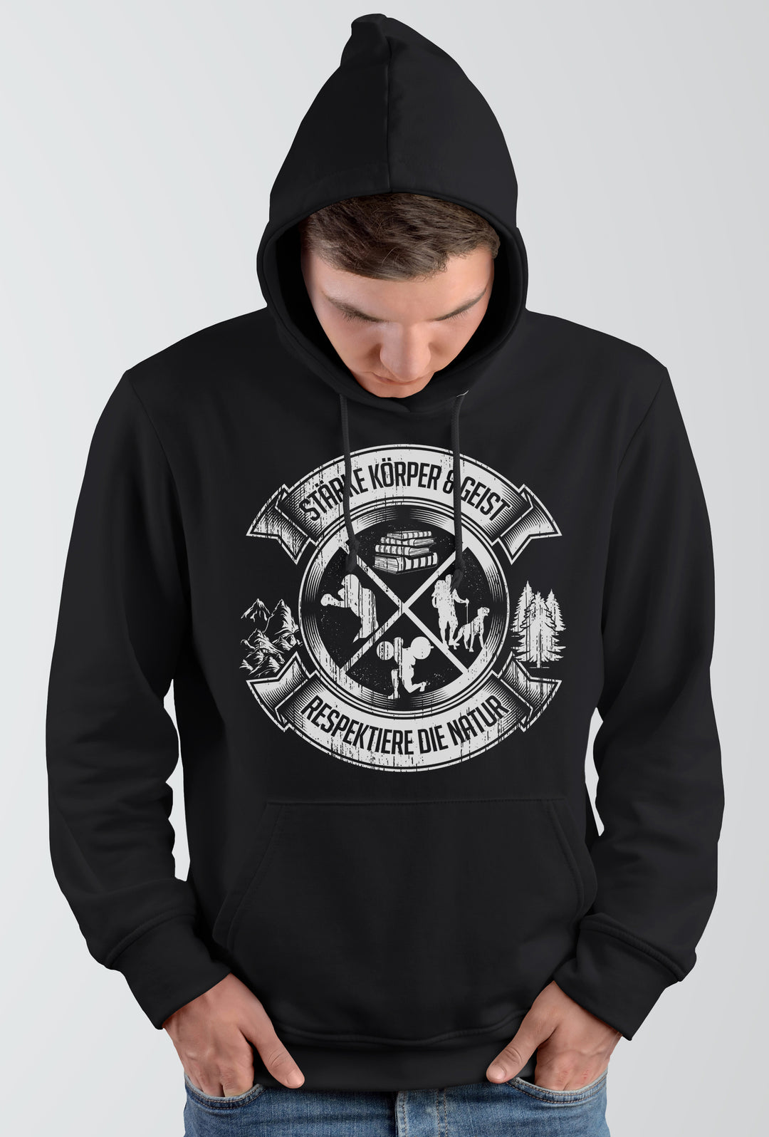 Körper & Geist Kapuzenpullover | Sportlicher Hoodie für Fitness und Lifestyle