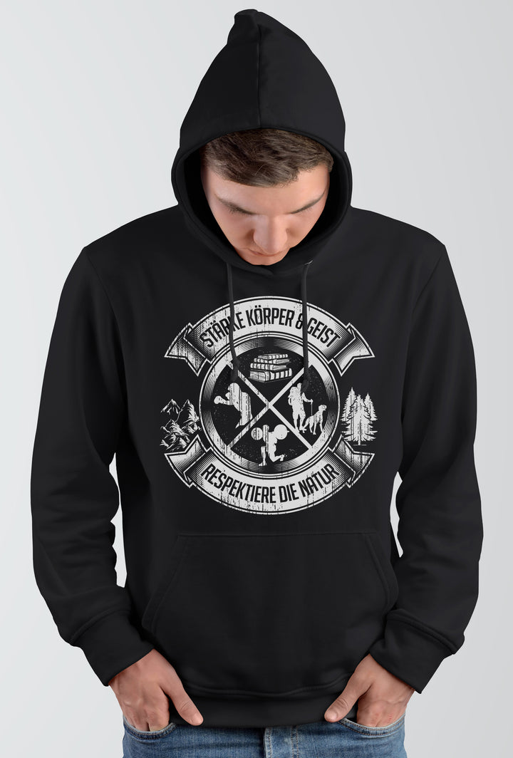 Körper & Geist Kapuzenpullover | Sportlicher Hoodie für Fitness und Lifestyle