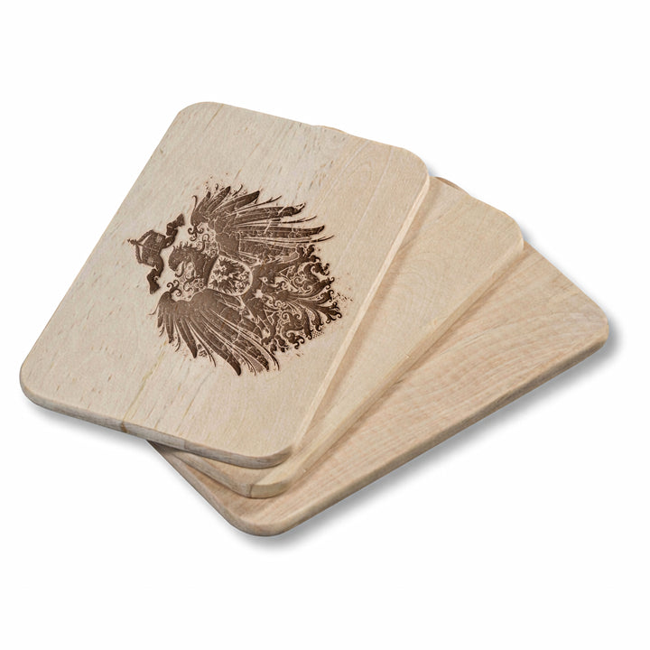 Kaiserreich Schneidebrett | Frühstücksbrettchen mit Gravur – Holzbrett Adler Wappen Preußen Küchenbrett