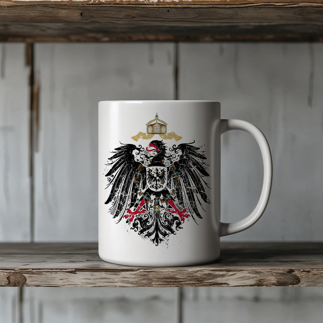 Kaiserreich Tasse | Preußen 1871 Schwarz Weiß Rot Deutschland Kaffeebecher Geschenk