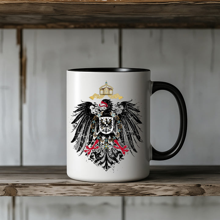 Kaiserreich Tasse | Preußen 1871 Schwarz Weiß Rot Deutschland Kaffeebecher Geschenk