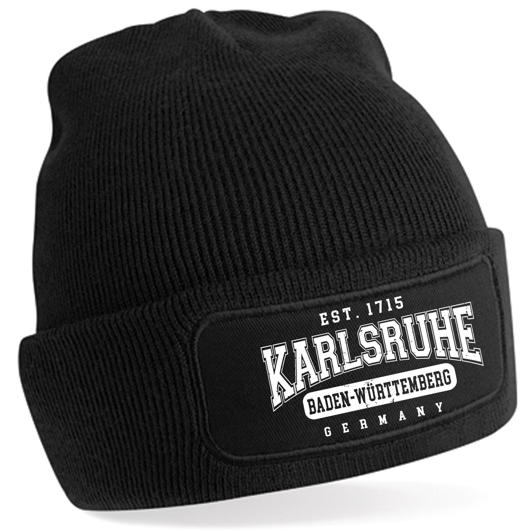 College City Karlsruhe Mütze | Baden Wintermütze | Patch Beanie