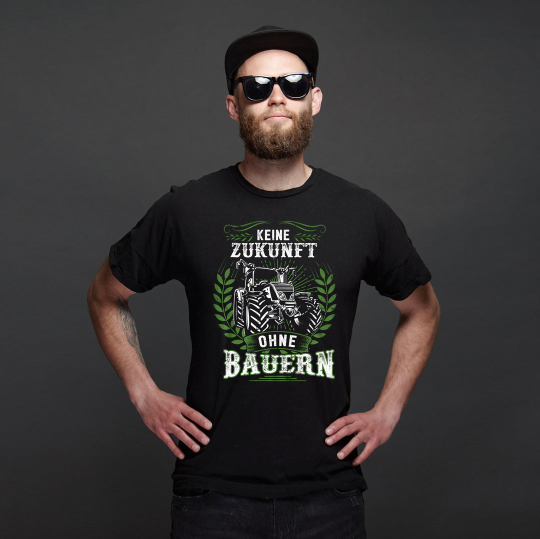 Keine Zunkunft ohne Bauern T-Shirt | Landwirt Traktor Bauer