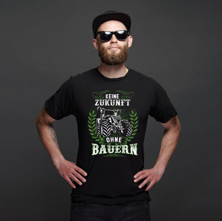 Keine Zunkunft ohne Bauern T-Shirt | Landwirt Traktor Bauer