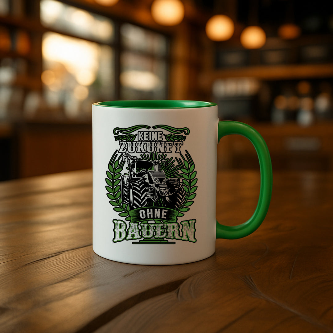 Keine Zukunft ohne Bauern Tasse | Landwirt Traktor Kaffeetasse Bauer Kaffeebecher