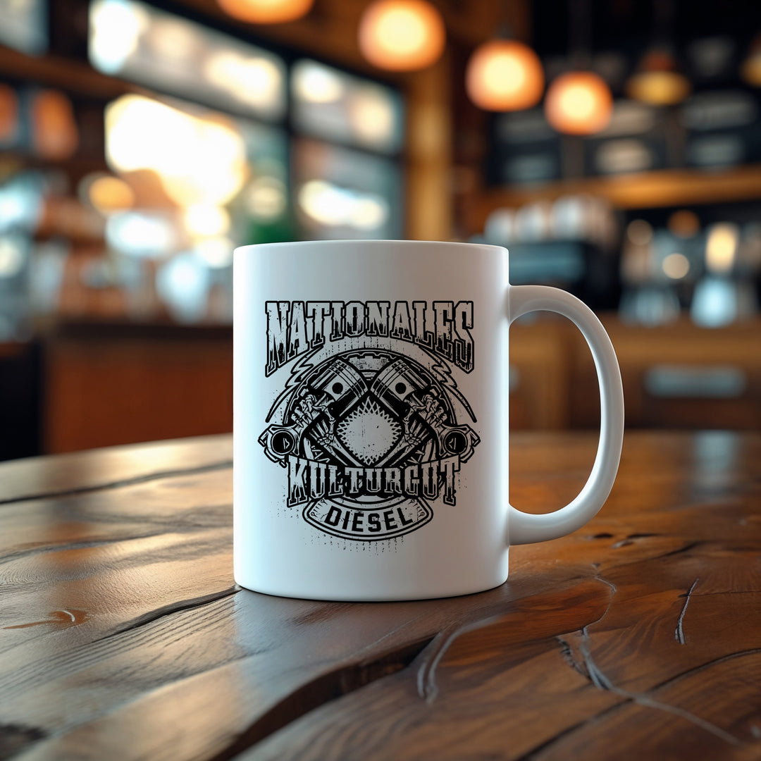 Kulturgut Diesel Tasse | Kaffeetasse Kaffeebecher Auto Schrauber Mechaniker Werkstatt