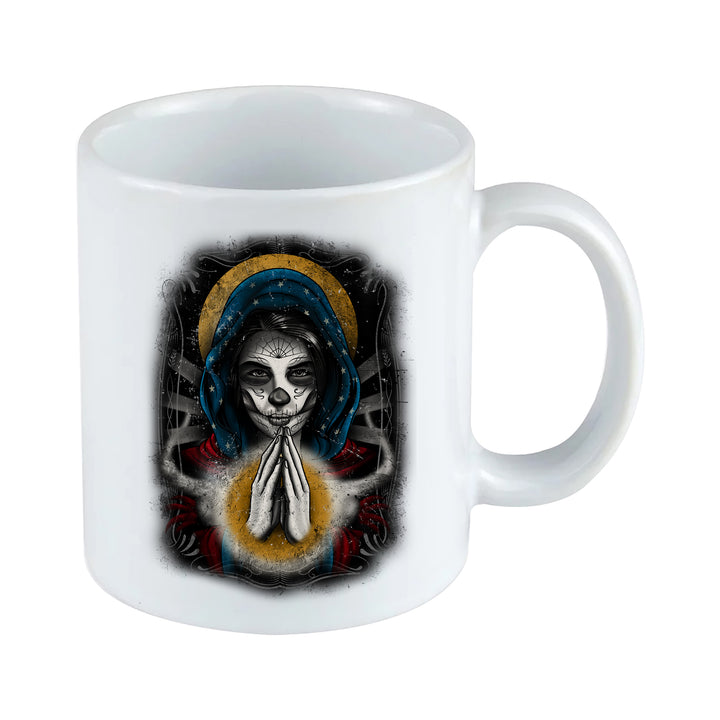 La Catrina Santa Muerte Tasse | Mexiko Kaffeetasse Kaffeebecher Dia de los Muertos Gothic | M3