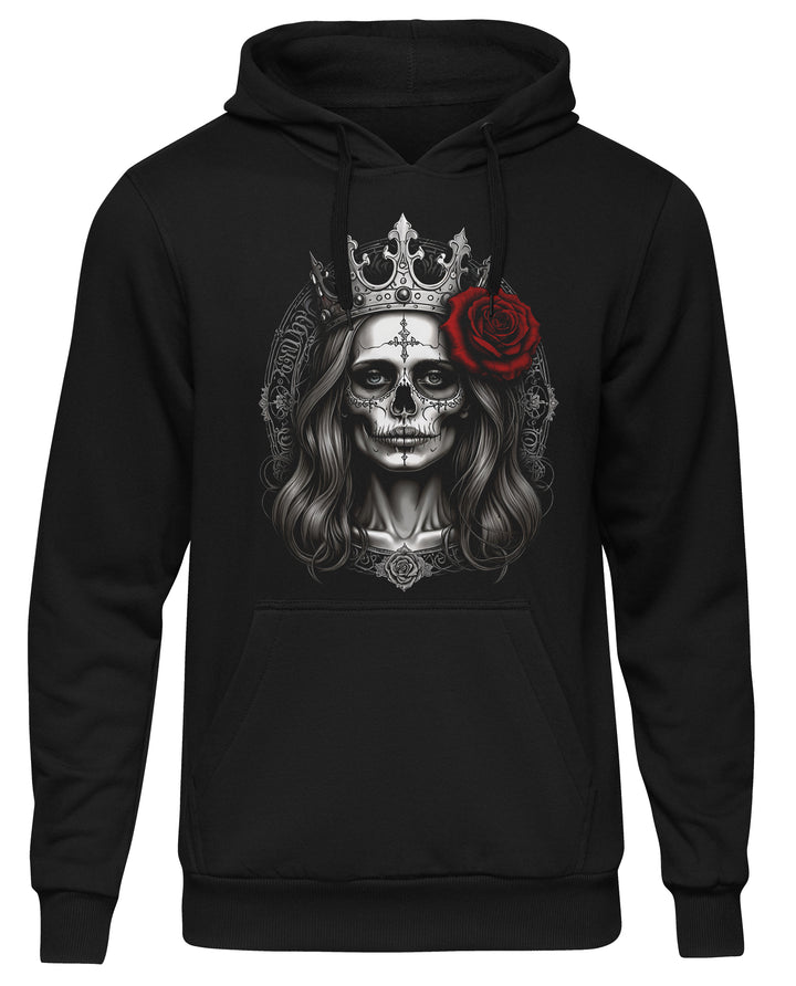 La Catrina Santa Muerte Kapuzenpullover | Mexican Skull Mask | M4