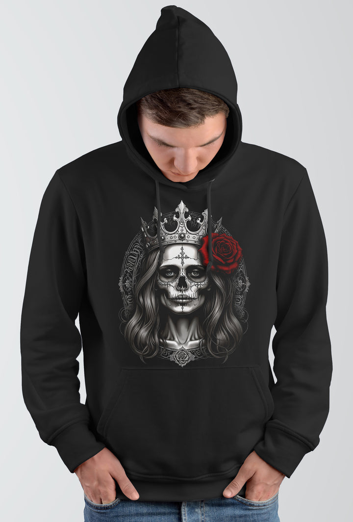 La Catrina Santa Muerte Kapuzenpullover | Mexican Skull Mask | M4