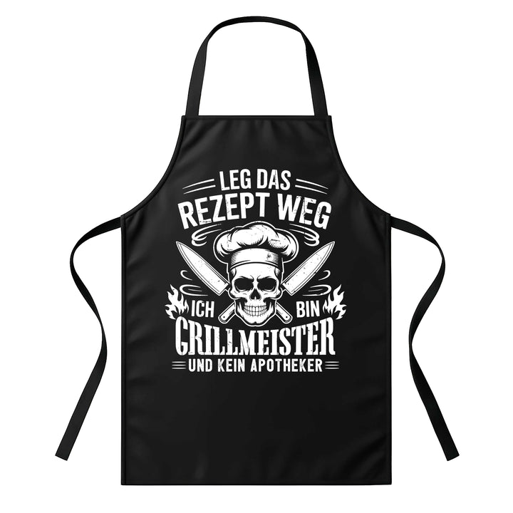 Grillschürze – „Leg das Rezept weg“ – BBQ Schürze mit Spruch für Männer