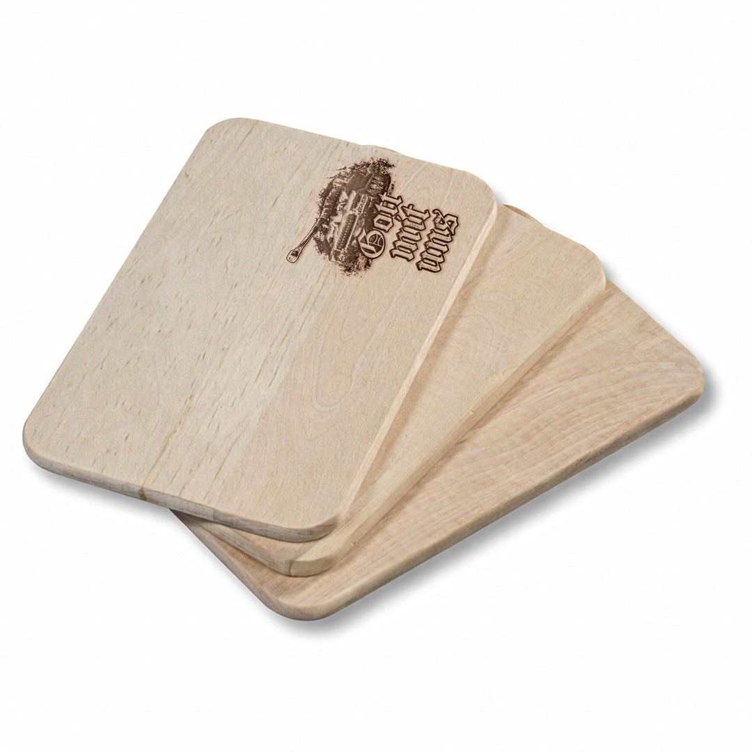 Legende Tiger Schneidebrett | Frühstücksbrettchen mit Gravur – Holzbrett Tiger Panzer Küchenbrett | M4