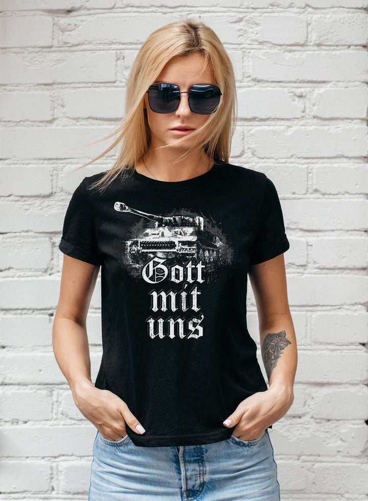Legende Tiger Damen T-Shirt | Panzer WW2 Military Design | M4