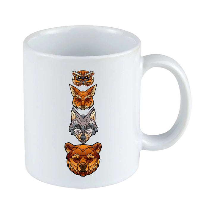 Legenden des Waldes Tasse | Wald Tier Natur Kaffeetasse Eule Fuchs Wolf Bär Kaffeebecher