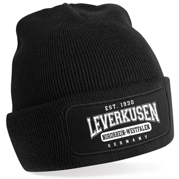 College City Leverkusen Mütze | Rheinland Wintermütze | Patch Beanie