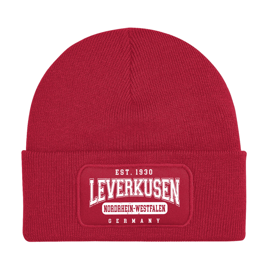 College City Leverkusen Mütze | Rheinland Wintermütze | Patch Beanie