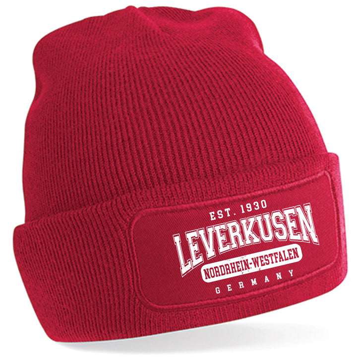College City Leverkusen Mütze | Rheinland Wintermütze | Patch Beanie