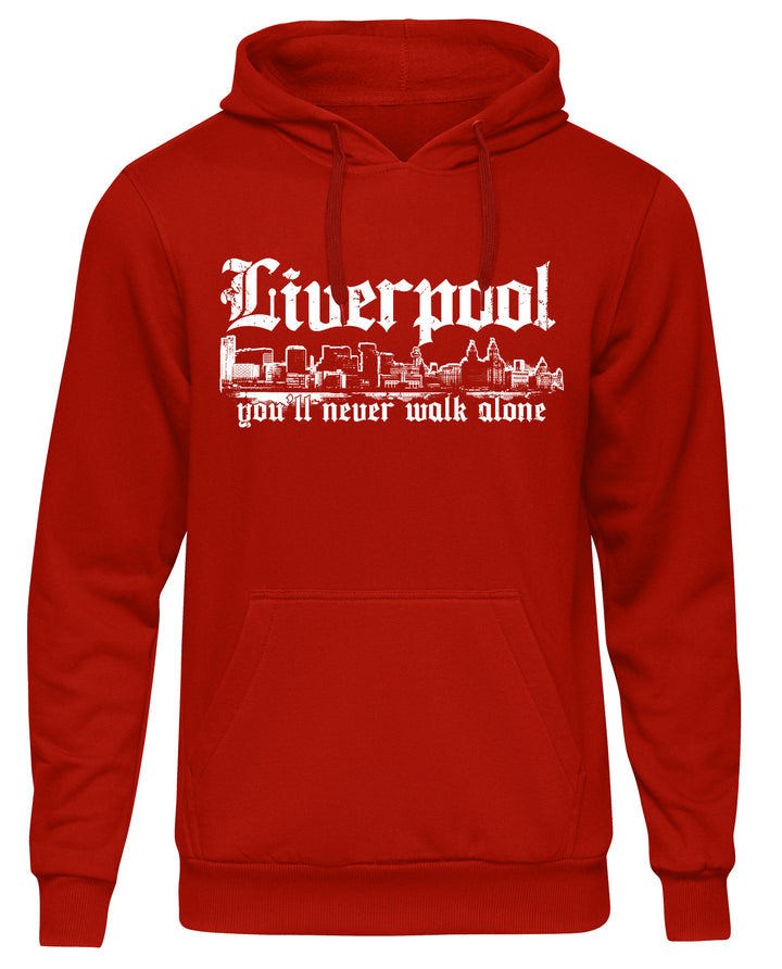 Liverpool Skyline Kapuzenpullover | Sport Fussball Trikot Ultras | M2
