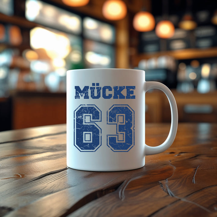 Mücke 63 Tasse | Bulldozer Kaffeetasse Bud Kaffeebecher | M1
