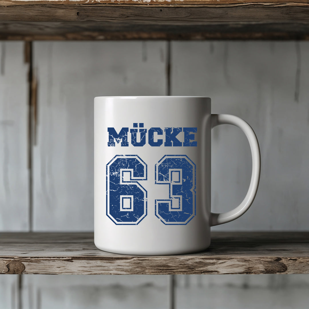 Mücke 63 Tasse | Bulldozer Kaffeetasse Bud Kaffeebecher | M1