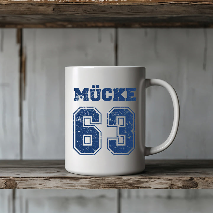 Mücke 63 Tasse | Bulldozer Kaffeetasse Bud Kaffeebecher | M1