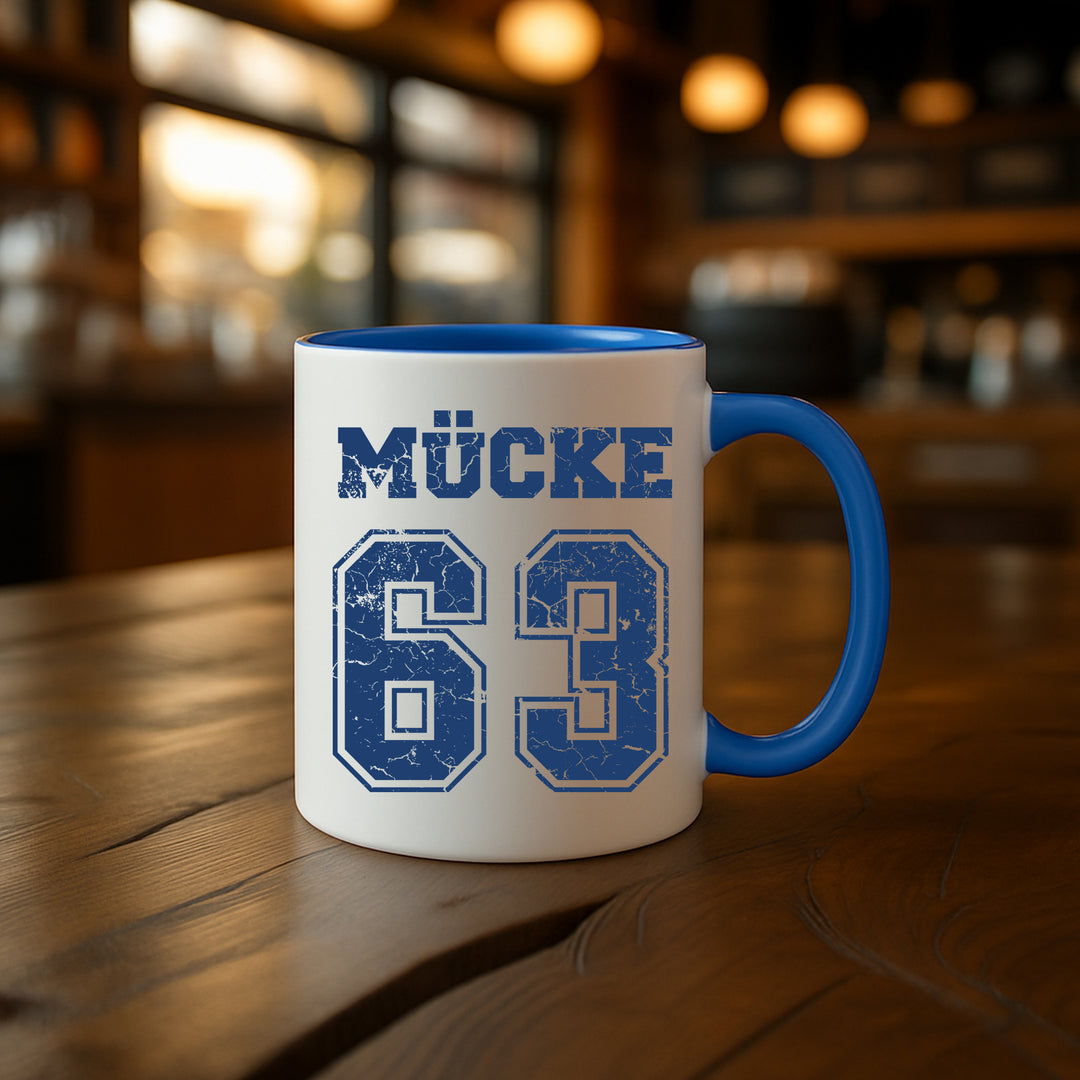 Mücke 63 Tasse | Bulldozer Kaffeetasse Bud Kaffeebecher | M1