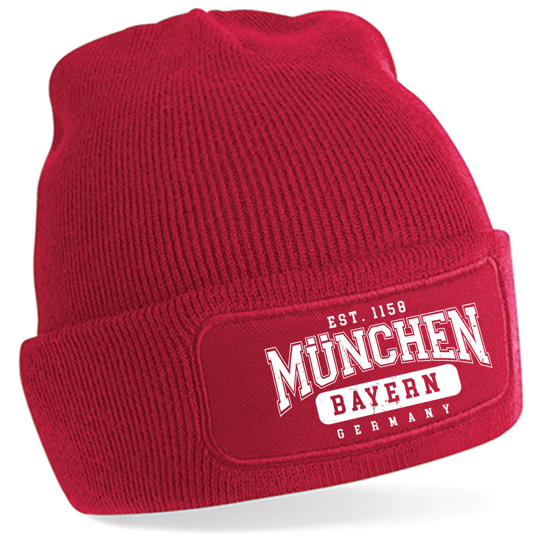 College City München Mütze | Bayern Wintermütze | Patch Beanie