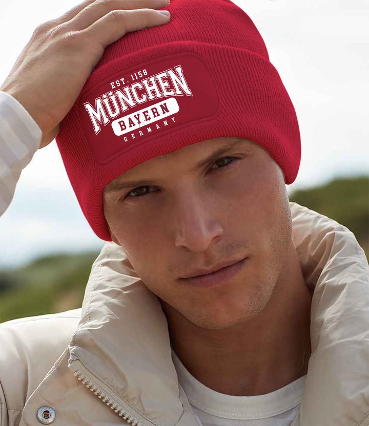 College City München Mütze | Bayern Wintermütze | Patch Beanie