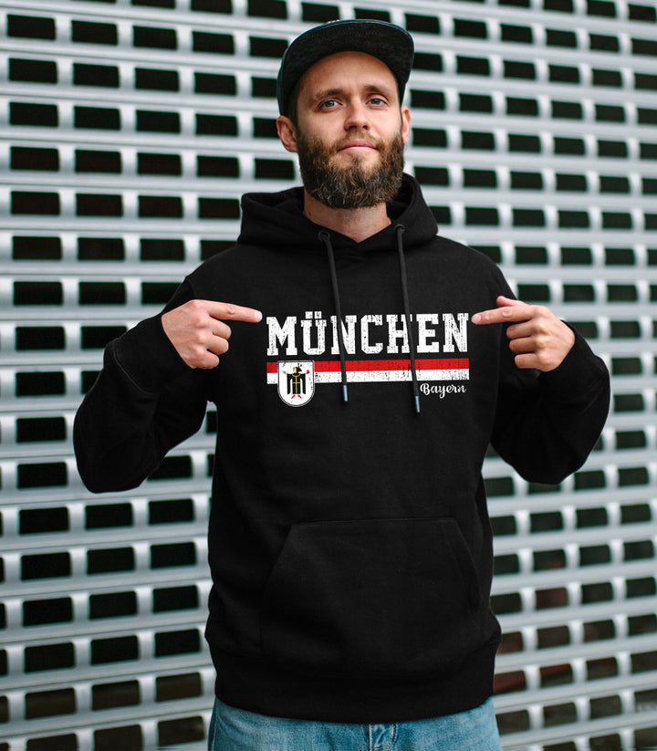 München Heimat Kapuzenpullover | Fanartikel für Bayern | M1-M2