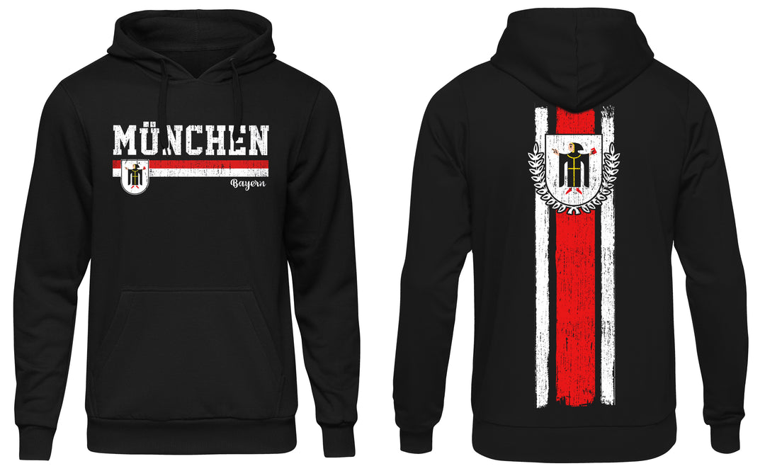 München Heimat Kapuzenpullover | Fanartikel für Bayern | M1-M2