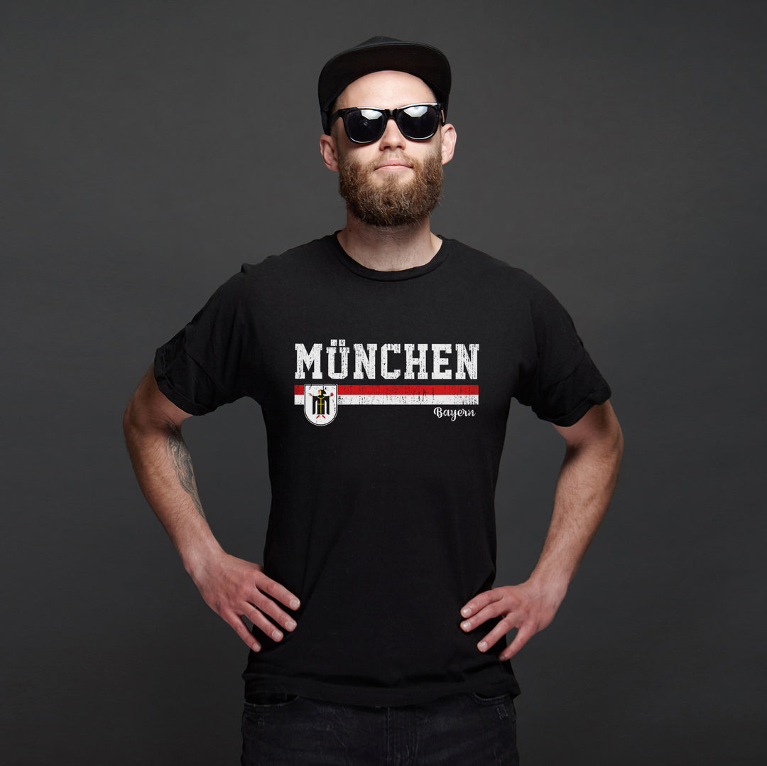 München Heimat T-Shirt | Fanartikel für Bayern | M1-M2