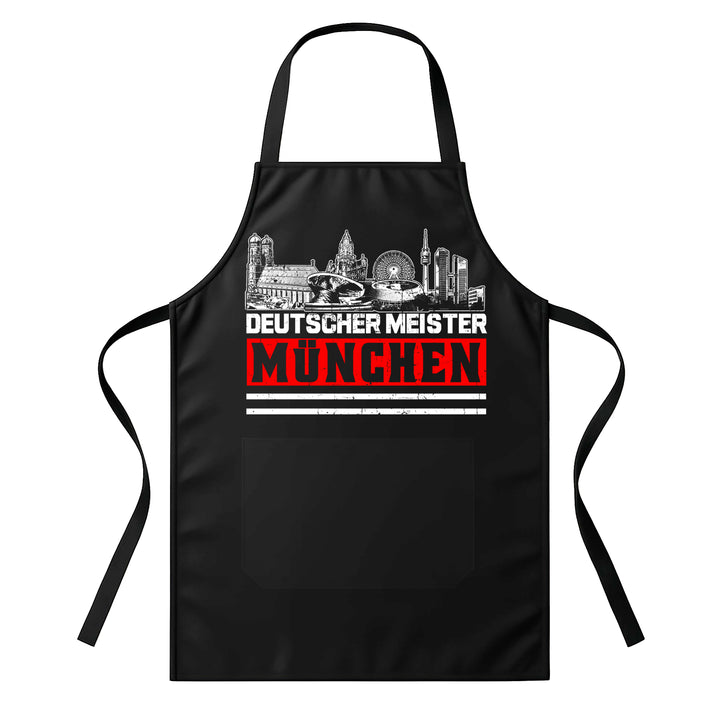 Grillschürze – „München Meister“ – BBQ Schürze mit Spruch für Männer