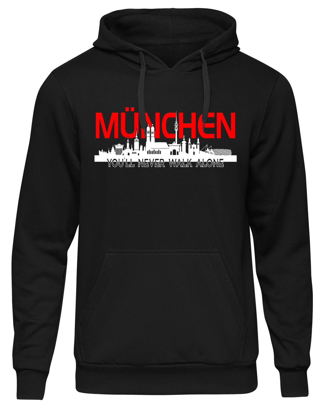 München Skyline Kapuzenpullover | Bayern Fan Hoodie Stadt Pullover Geschenk