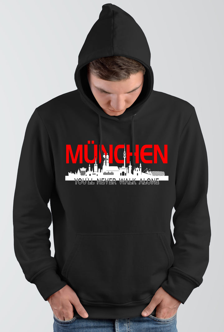 München Skyline Kapuzenpullover | Bayern Fan Hoodie Stadt Pullover Geschenk