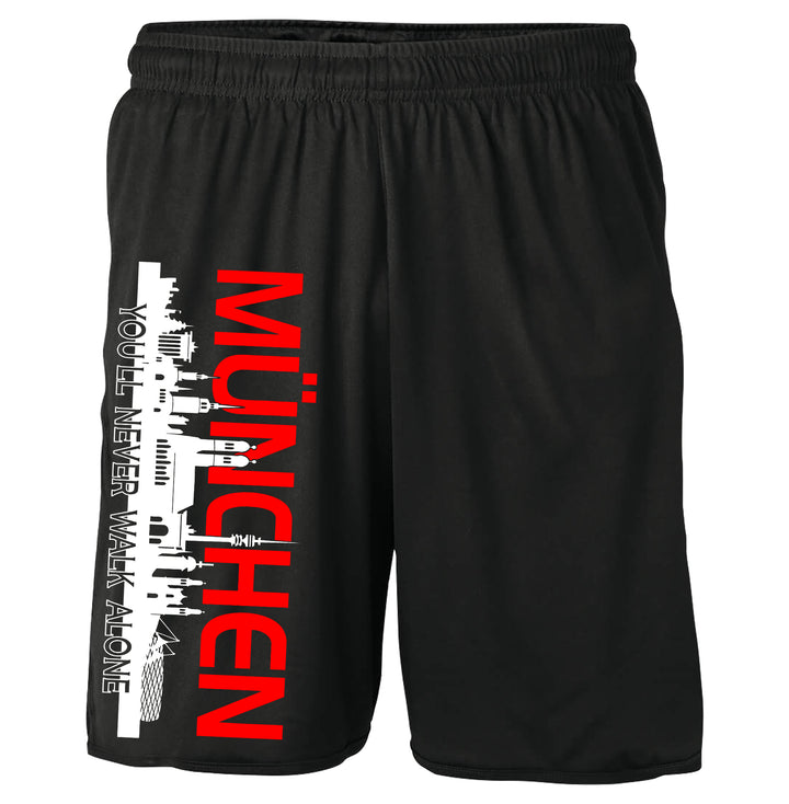 München Skyline Shorts | Sportliche Sommerhose für Fußballfans