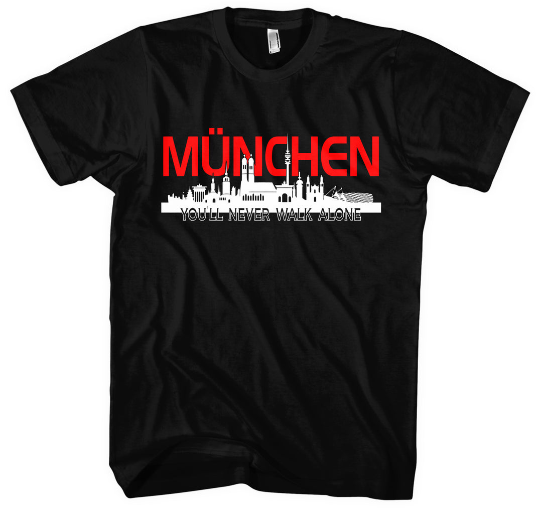 München Skyline T-Shirt | Bayern Fan Geschenk Shirt