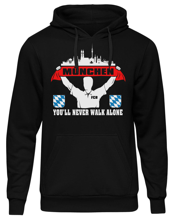 München Support Kapuzenpullover | Skyline Fussball City Fanartikel
