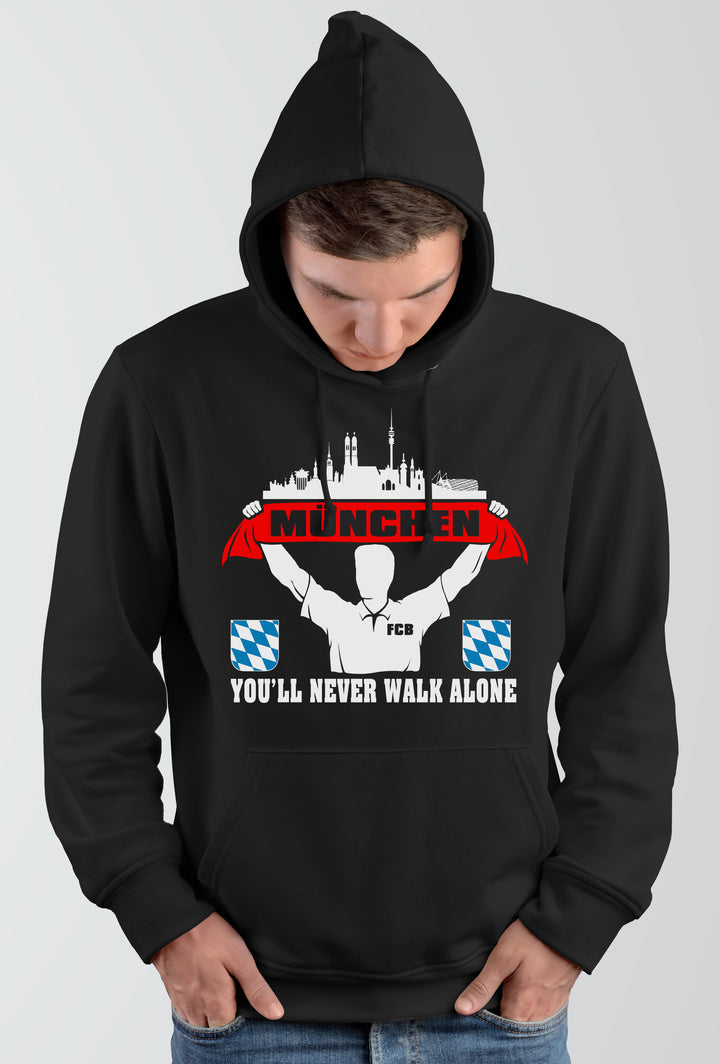 München Support Kapuzenpullover | Skyline Fussball City Fanartikel