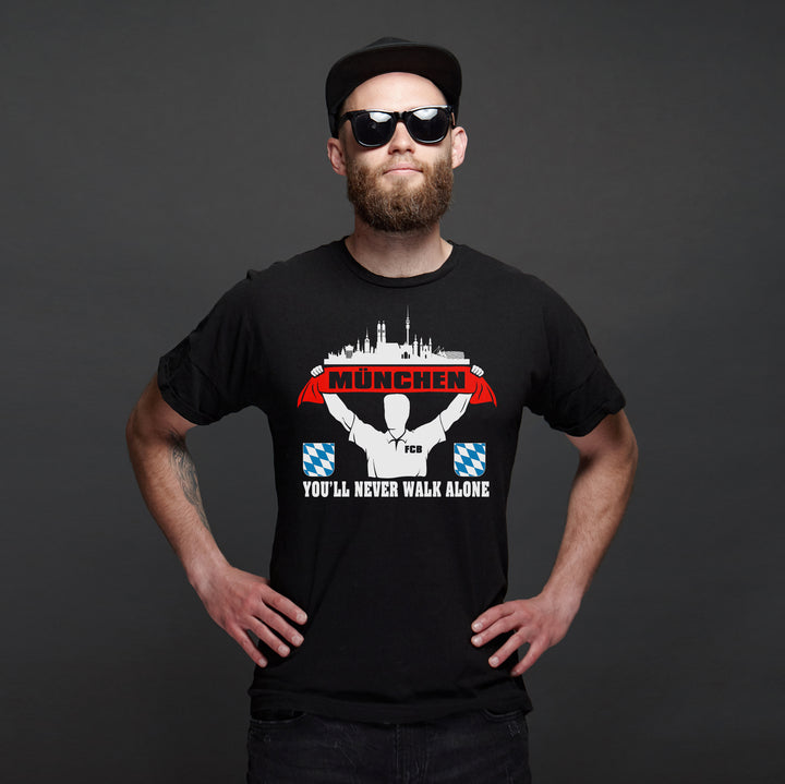 München Support T-Shirt | Stadt City Skyline Fussball