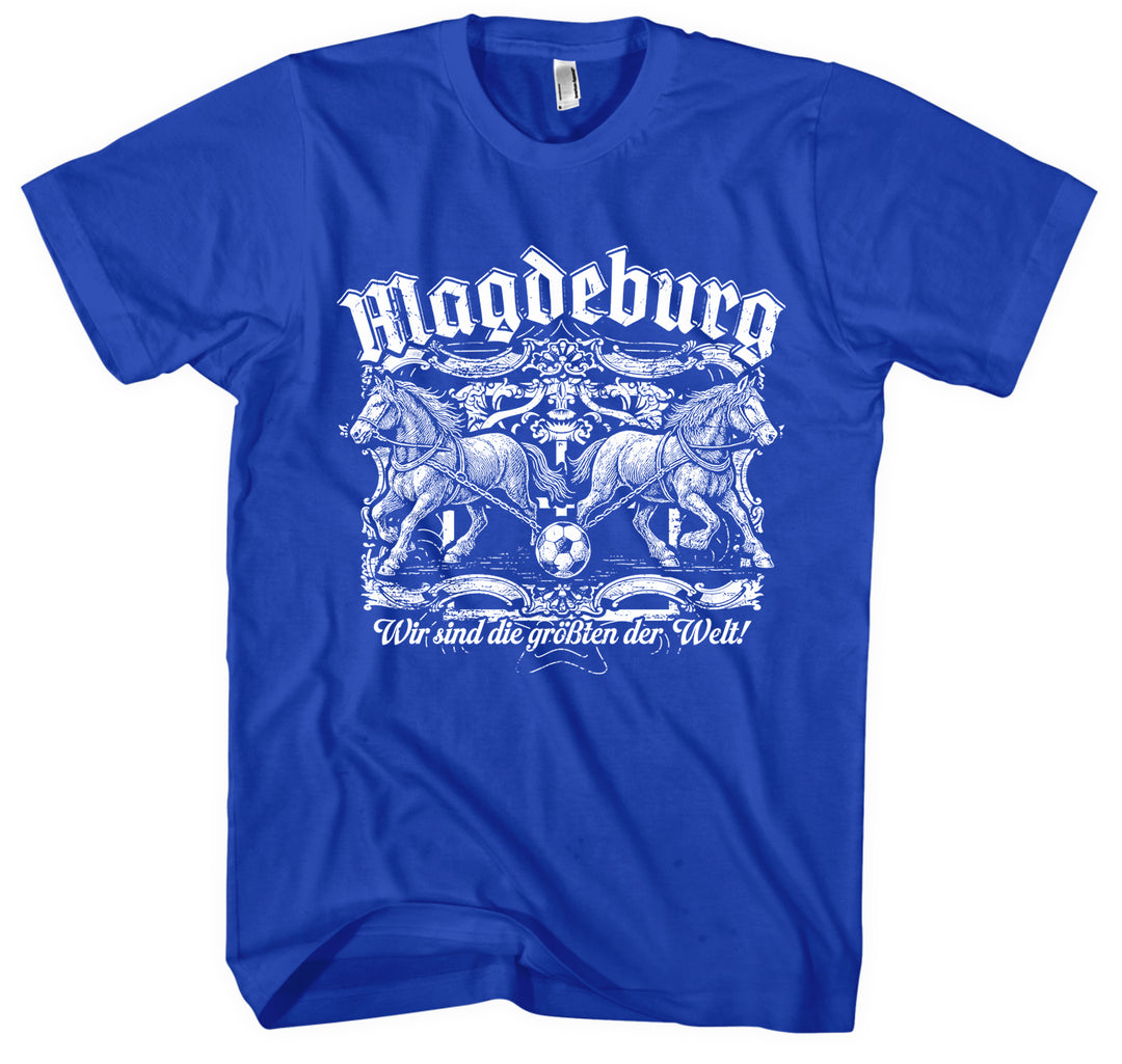 Magdeburg Halbkugeln T-Shirt | Fussball Ostdeutschland Heimat | M1