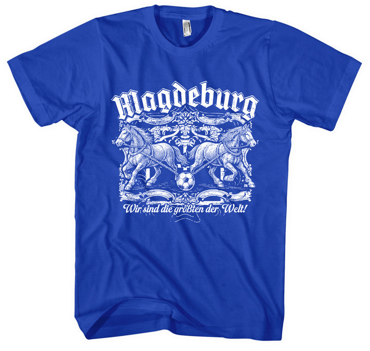 Magdeburg Halbkugeln T-Shirt | Fussball Ostdeutschland Heimat | M1